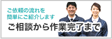 ご相談から作業完了まで