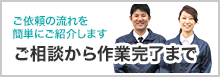 ご相談から作業完了まで